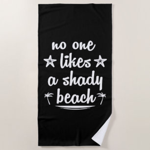 Niemand houdt van een grijs strand strandlaken