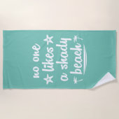 Niemand houdt van een grijs strand strandlaken (Voorkant)