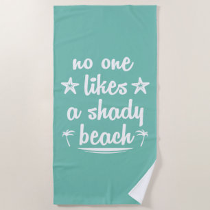 Niemand houdt van een grijs strand strandlaken
