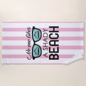 Niemand houdt van een grijs strand strandlaken (Voorkant)