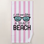 Niemand houdt van een grijs strand strandlaken (Voorkant)