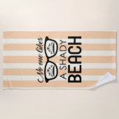 Niemand houdt van een grijs strand strandlaken (Voorkant)