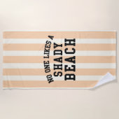 Niemand houdt van een grijs strand strandlaken (Voorkant)