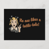 Niemand houdt van een Tattle Tale Briefkaart (Voorkant)
