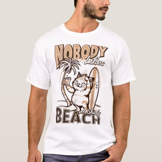 Niemand houdt van een zandstrand t-shirt (Voorkant)