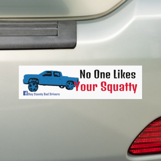 Niemand houdt van je kraakpand bumpersticker (Op auto)