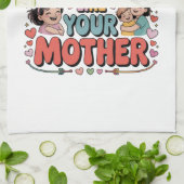 Niemand houdt van je zoals je moeder theedoek (Gevouwen)