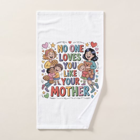 Niemand houdt van jou zoals je moeder handdoek (Handdoek)
