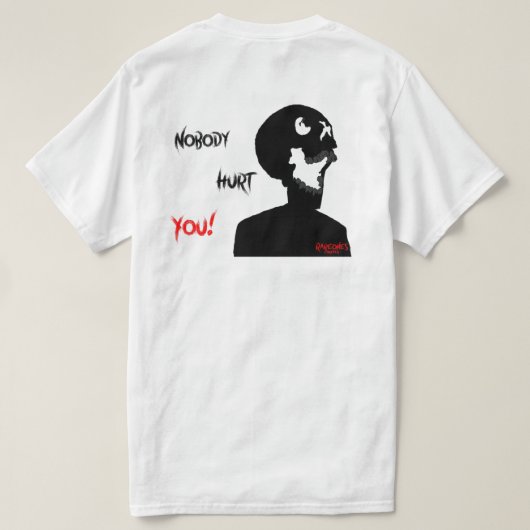 Niemand, Hurt. T-shirt (Design achterkant)