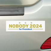 Niemand in 2024 bumpersticker (Op auto)