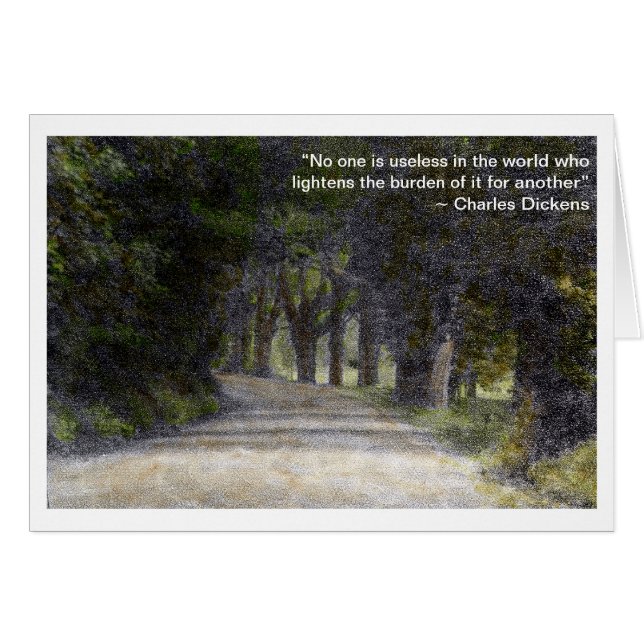 "Niemand is alleen"-kaart (Voorkant Horizontaal)