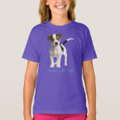Niemand is een kleine engel. Cute Puppy Emo/Rebel  T-shirt (Voorkant)