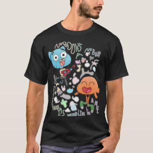 Niemand is een Niemand Gumball en Darwin T-shirt