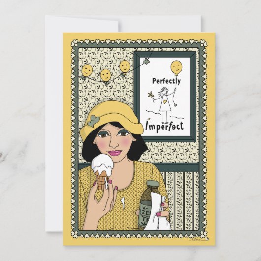 Niemand is een Perfect_C flat-kaart 5"x7" Aankondiging (Voorkant)