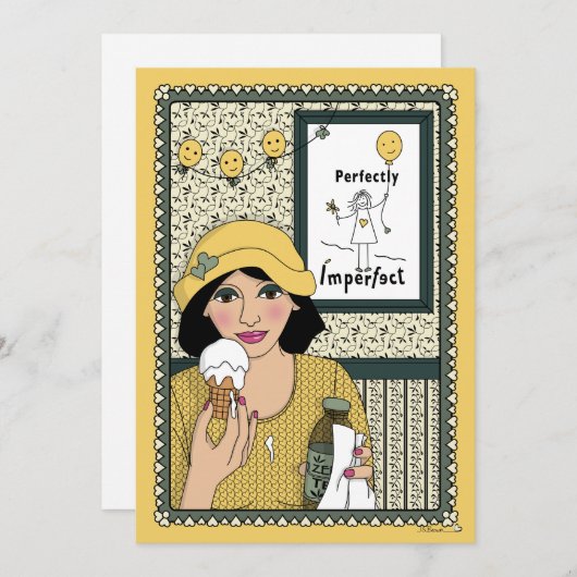 Niemand is een Perfect_C flat-kaart 5"x7" Aankondiging (Voorkant / Achterkant)