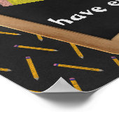 Niemand is een perfect potlood en gummeterklasloka poster (Hoek)