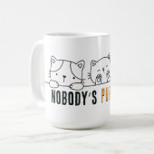 Niemand is helemaal perfect koffiemok (Voorkant links)