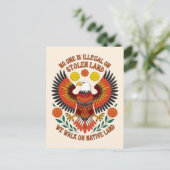 Niemand is illegaal op gestolen land briefkaart (Staand voorkant)