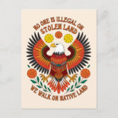 Niemand is illegaal op gestolen land briefkaart (Voorkant)