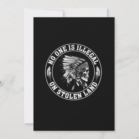 Niemand is illegaal op gestolen land in Amerika Save The Date (Voorkant)