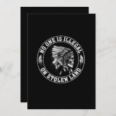 Niemand is illegaal op gestolen land in Amerika Save The Date (Voorkant / Achterkant)