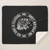 Niemand is illegaal op gestolen land in Amerika Sherpa Deken (Voorkant (horizontaal))