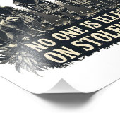 Niemand is illegaal op gestolen land Native Americ Foto Afdruk (Hoek)