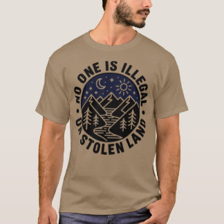 Niemand is illegaal op gestolen land Native Tribe T-shirt