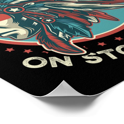 Niemand is illegaal op gestolen land poster (Hoek)