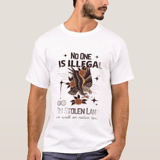 Niemand is illegaal t-shirt (Voorkant)