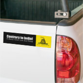 Niemand is je iets schuldig. bumpersticker (Op Truck)