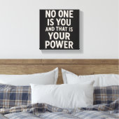 Niemand is jij canvas afdruk (Insitu (Slaapkamer))