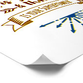 Niemand is jou - Motivatie, Inspirerend thuis Poster (Hoek)