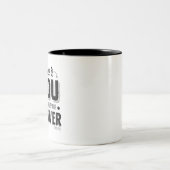 Niemand is jou tweekleurige koffiemok (Center)