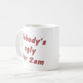 Niemand is lelijk koffiemok (Voorkant links)