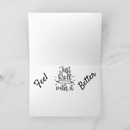 NIEMAND IS MOOI WANNEER "JE VOELT KRAPPY" KAART (Binnen)