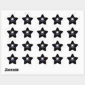 Niemand is onwettig op gestolen grond ster sticker (Vel)