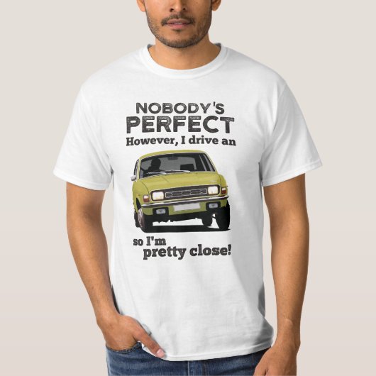Niemand is perfect - Austin Allegro T-shirt (Voorkant)