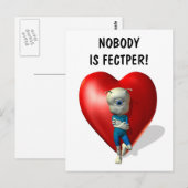 Niemand is perfect! briefkaart (Voorkant / Achterkant)