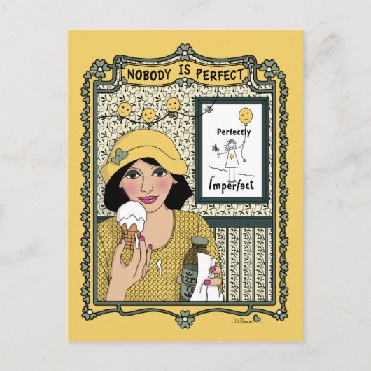 Niemand is Perfect_C_ Briefkaart (Voorkant)