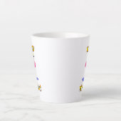 Niemand is perfect - flamingo met zwemring latte mok (Voorkant)