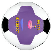 Niemand is perfect - flamingo met zwemring voetbal (Gedraaid)