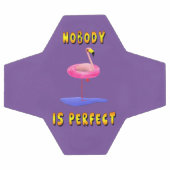 Niemand is perfect - flamingo met zwemring voetbal (Enkel)