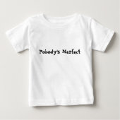 Niemand is perfect Funny Shirt Funny Sayings T-shi (Voorkant)