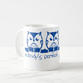Niemand is perfect koffiemok (Voorkant links)