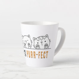 Niemand is perfect latte mok