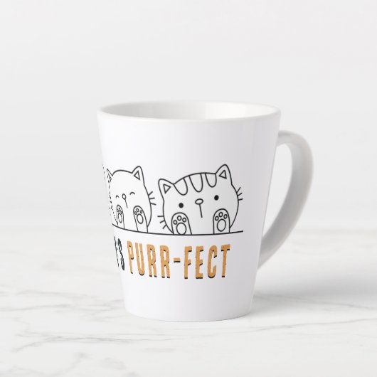 Niemand is perfect latte mok (Rechterhoek)