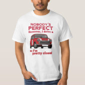 Niemand is perfect met Austin Mini, Austin Seven T-shirt (Voorkant)