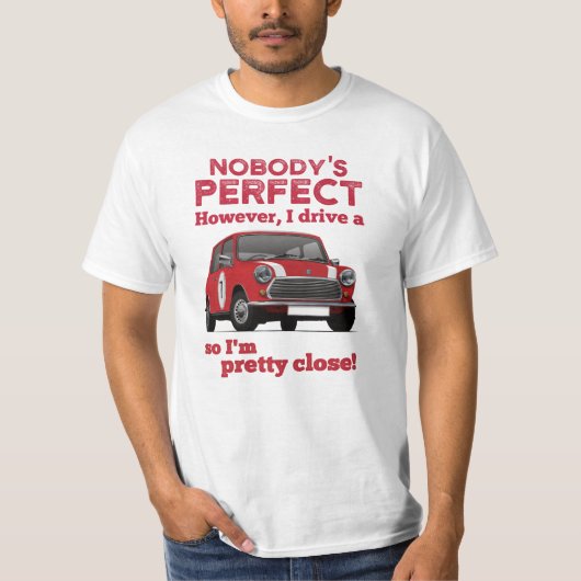 Niemand is perfect met Austin Mini, Austin Seven T-shirt (Voorkant)