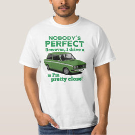 Niemand is perfect met DAF 66 Sedan T-shirt